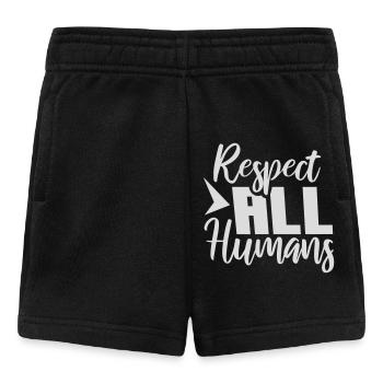 Déclaration du respect de tous les humains : l’humanité - Short Bébé - noir - Devant