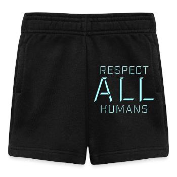 Déclaration du respect de tous les humains : l’humanité - Short Bébé - noir - Devant