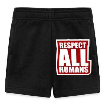 Déclaration du respect de tous les humains : l’humanité - Short Bébé - noir - Devant