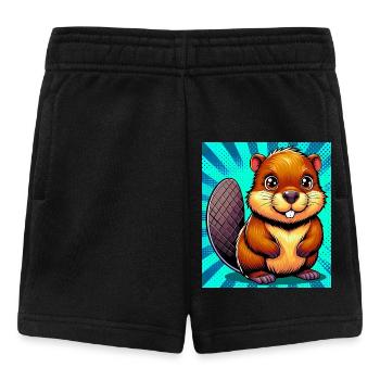 beaver - Baby Shorts - black - Front