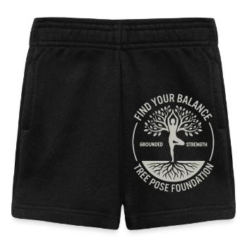 Yoga Find Your Balance Achtsamkeit - Baby Shorts - Schwarz - Vorne