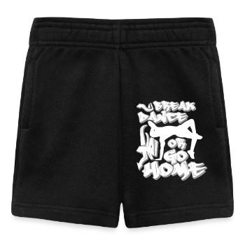 Breakdance ou rentrer chez soi - Short Bébé - noir - Devant