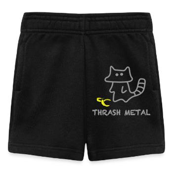 Cat Spirit Banana Thrash Metal - Baby Shorts - black - Front