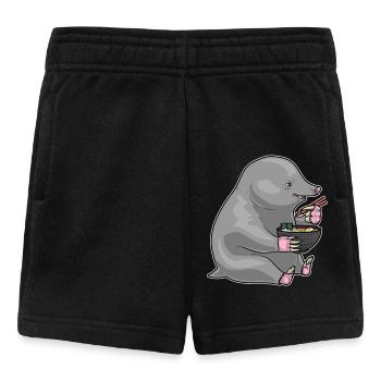 Cuisinier Taupe Cuisinière Cuisson Pâtisserie Ram - Short Bébé - noir - Devant