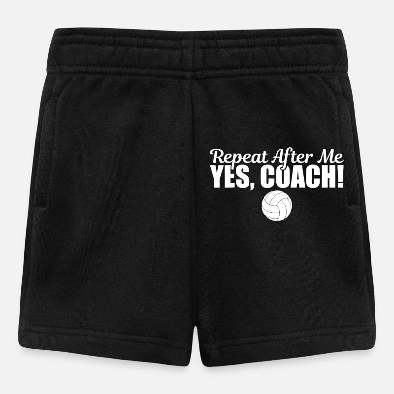 Repeat After Me Yes Coach - Baby Shorts - black