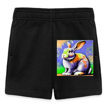 lapin - Short Bébé - noir - Devant