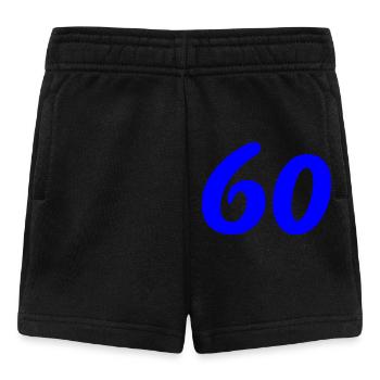 60. 60 ANS. 60e ANNIVERSAIRE. ANNIVERSAIRE 60 ANS. - Short Bébé - noir - Devant