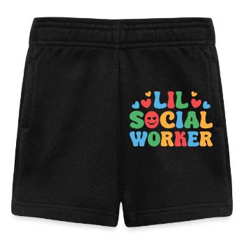 Social Worker Quota Lil Social Worker Social Work - Baby Shorts - black - Front