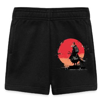 Fox Samurai at Sunset - Baby Shorts - black - Front