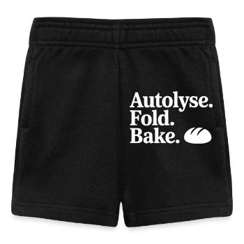 Brotkunst Autolyse Falten Backen - Baby Shorts - Schwarz - Vorne