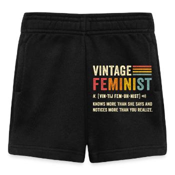 Définition féministe Vintage - Short Bébé - noir - Devant