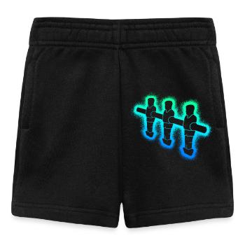 Tischkicker Kickern Jungen Kinder Tischfußball - Baby Shorts - Schwarz - Vorne