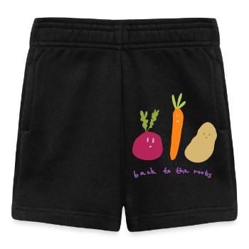 Back to the roots - Baby Shorts - Schwarz - Vorne