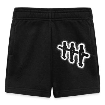 Tischkicker Kickern Kinder Herren Tischfußball - Baby Shorts - Schwarz - Vorne