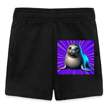 seal - Baby Shorts - black - Front