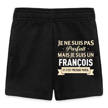 Je Ne Suis Pas Parfait Mais Je Suis Un Francois... - Short Bébé - noir - Devant