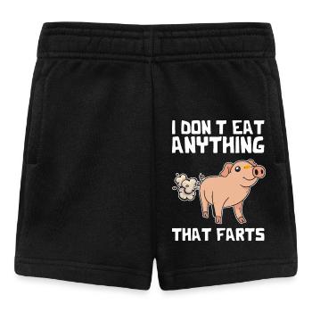 Pet de cochon : Pun Tee - Short Bébé - noir - Devant