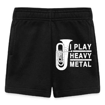 Tuba, heavy metal, musique de cuivres, drôle de disant Tuba - Short Bébé - noir - Devant