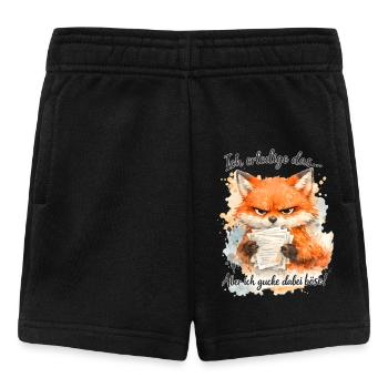 Lustiger Spruch Arbeit Büro Job Fuchs - Baby Shorts - Schwarz - Vorne