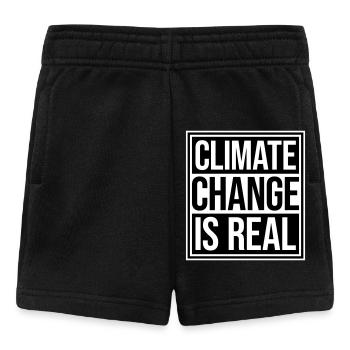Le changement climatique est la véritable science du changement climatique - Short Bébé - noir - Devant
