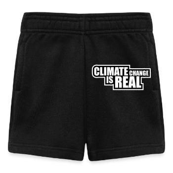 Le changement climatique est la véritable science du changement climatique - Short Bébé - noir - Devant
