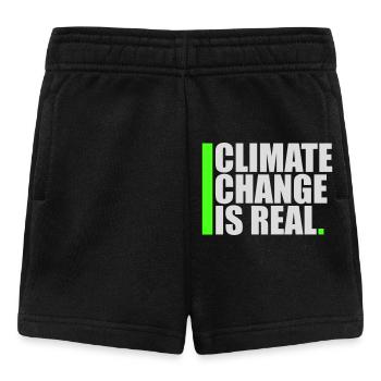 Le changement climatique est la véritable science du changement climatique - Short Bébé - noir - Devant