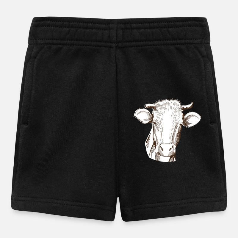 Vache - Short Bébé - noir