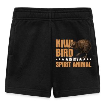 Kiwi-Vogel ist mein Geisttier Neuseeland - Baby Shorts - Schwarz - Vorne
