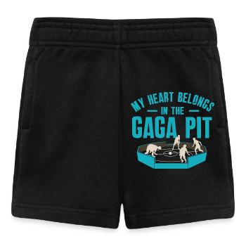 Mon cœur appartient à la fosse de Gaga - Short Bébé - noir - Devant