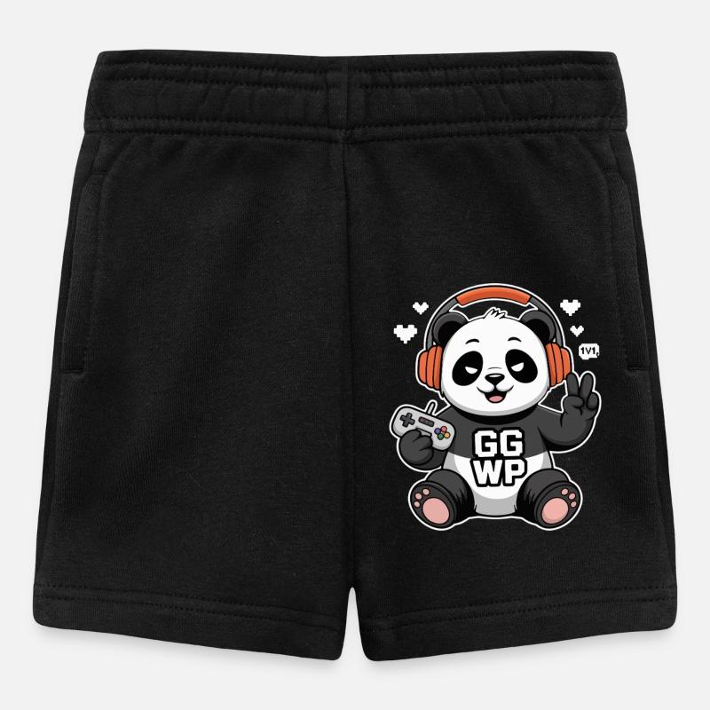 Panda Gamer GG WP - Short Bébé - noir