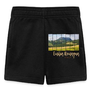 Emilia-Romagna in Italien Panorama Souvenir - Baby Shorts - Schwarz - Vorne