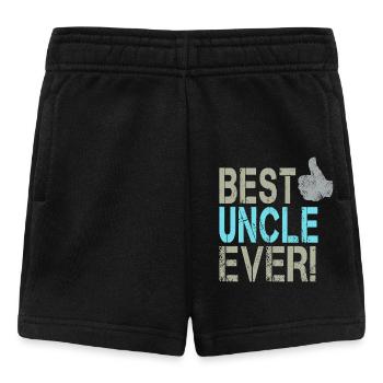 Meilleur oncle pour le design d’oncle avec un pouce levé - Short Bébé - noir - Devant