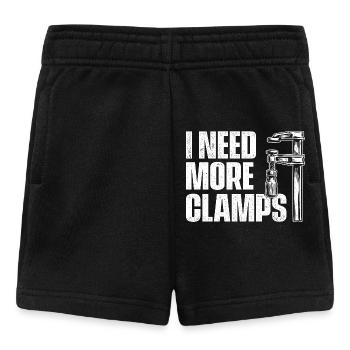 Ich brauche mehr Klemmen, Holzarbeit, Humor - Baby Shorts - Schwarz - Vorne