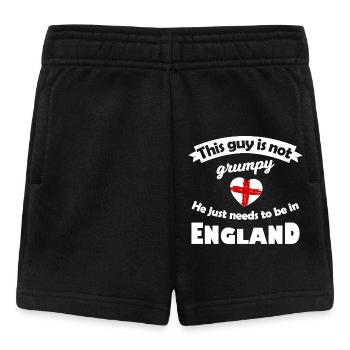 Nicht mürrisch: Er braucht England - Baby Shorts - Schwarz - Vorne