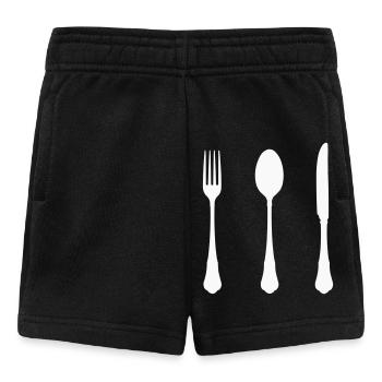 Conception de silhouettes de couverts - Short Bébé - noir - Devant