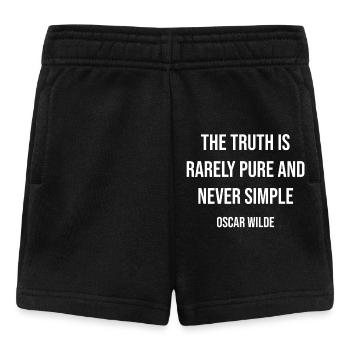 Oscar Wilde quote on truth - Baby Shorts - black - Front