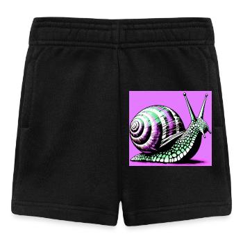 Schnecke - Baby Shorts - Schwarz - Vorne