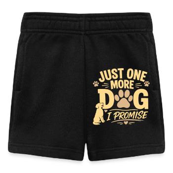 Nur noch ein Hund, ich verspreche lustiges Hundeliebhaber-Geschenk - Baby Shorts - Schwarz - Vorne