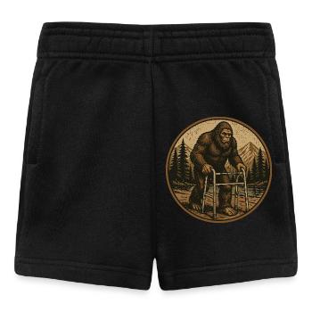 Bigfoot Old Walker Retro Humor - Baby Shorts - black - Front