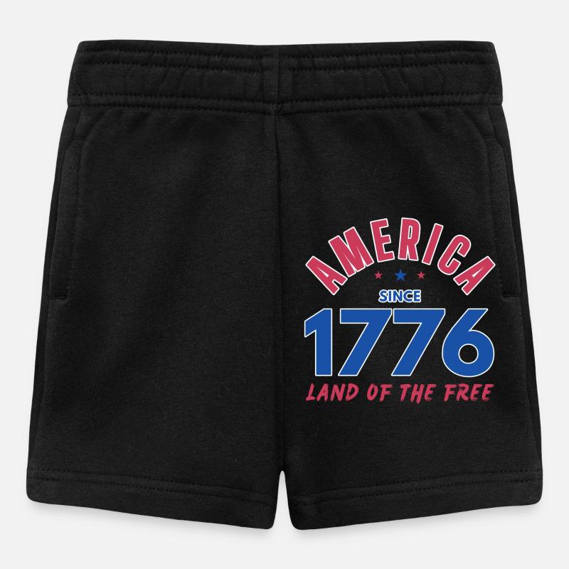 AMÉRIQUE 1776 TERRE DE LA LIBERTÉ - Short Bébé - noir