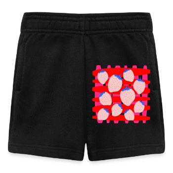 Fraises - Short Bébé - noir - Devant