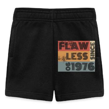 50th Birthday Flawless since 06/1976 - Baby Shorts - black - Front