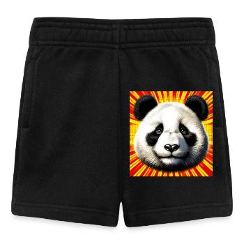 panda - Short Bébé - noir - Devant