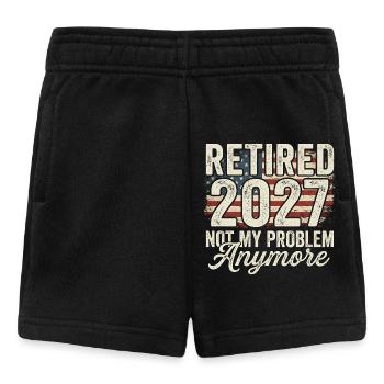 Ruhestand 2027 – nicht mehr mein Problem. Ruhestan - Baby Shorts - Schwarz - Vorne