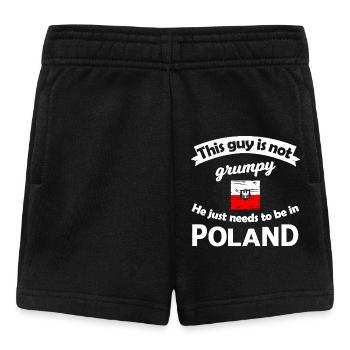 Polen Not Grumpy Tee - Short Bébé - noir - Devant