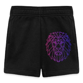 Lion T-Shirt Neon – Lion Shirt Men Women - Baby Shorts - black - Front