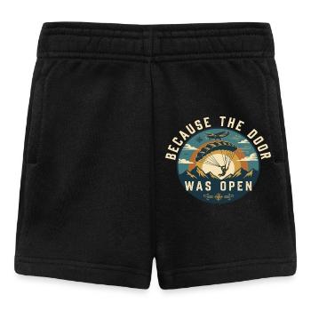 Because The Door Was Open Parachute - Baby Shorts - black - Front