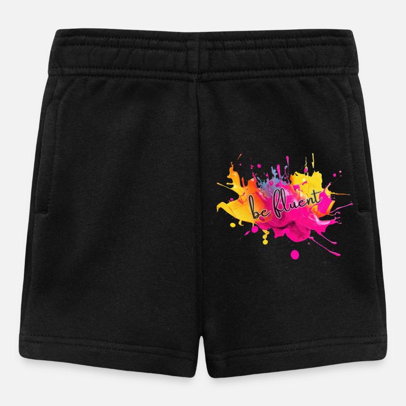 Éclaboussure de couleur Be Fluent - Short Bébé - noir