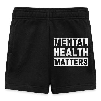La santé mentale est importante - Short Bébé - noir - Devant