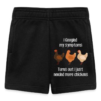 Chicken Talking To - Baby Shorts - black - Front